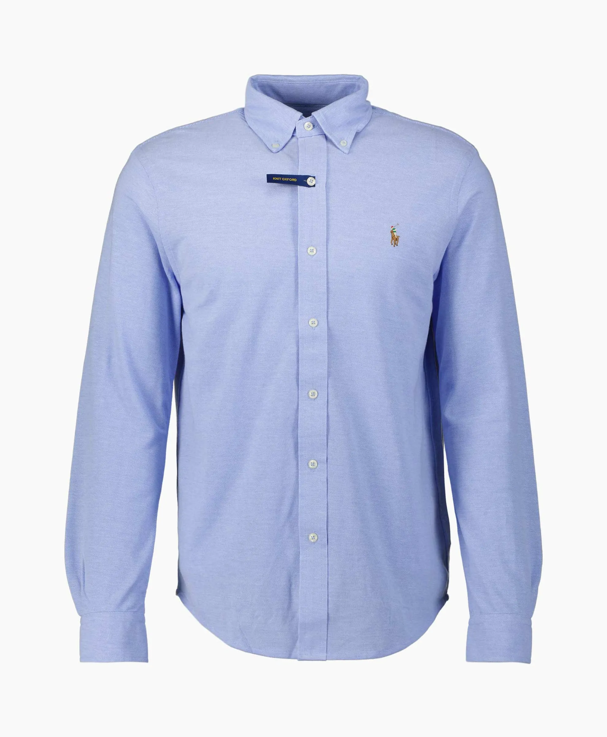 Ralph Lauren Overhemd Oxford Mesh Licht Blauw