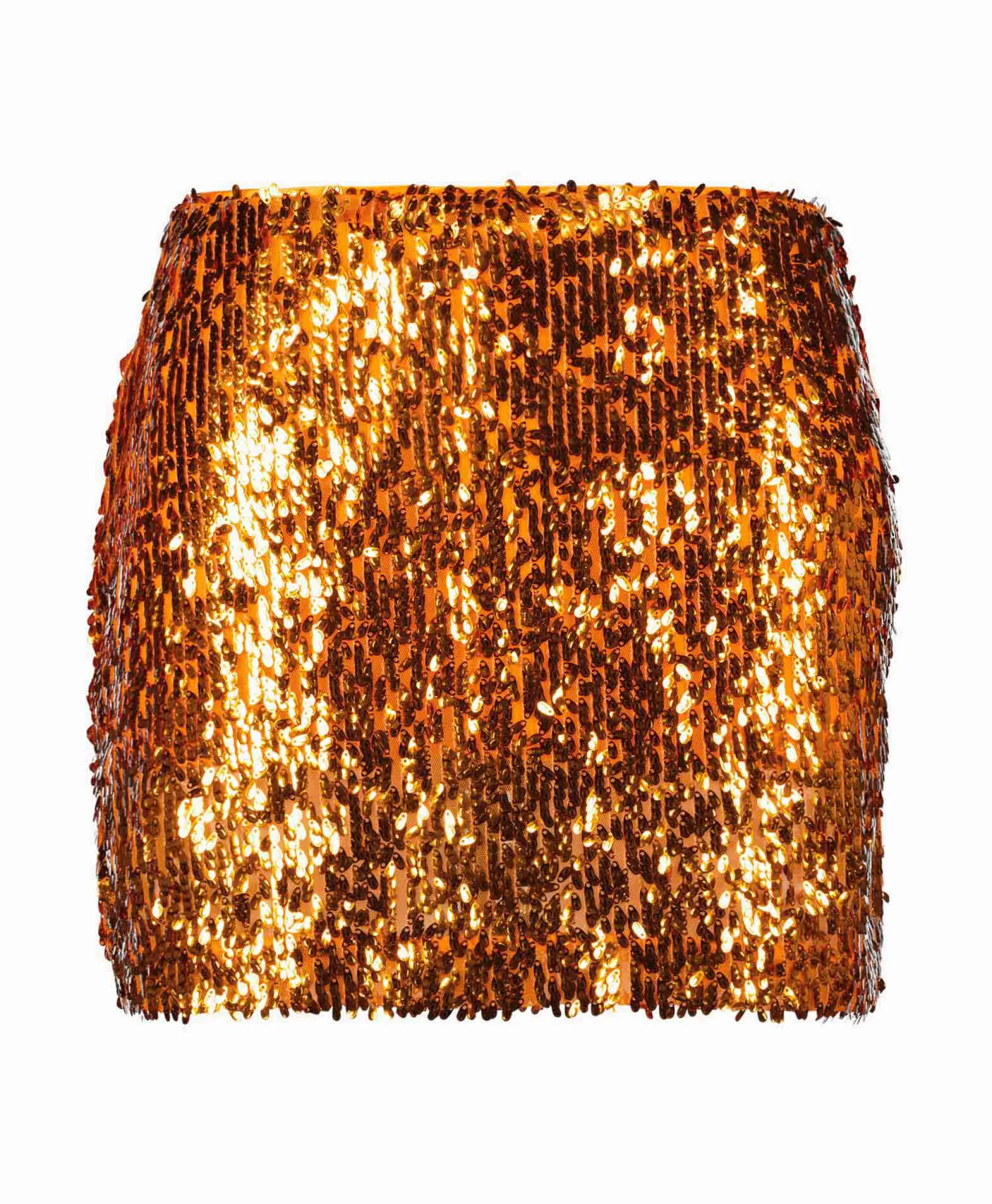 Rotate Minirok Sequins Mini Oranje