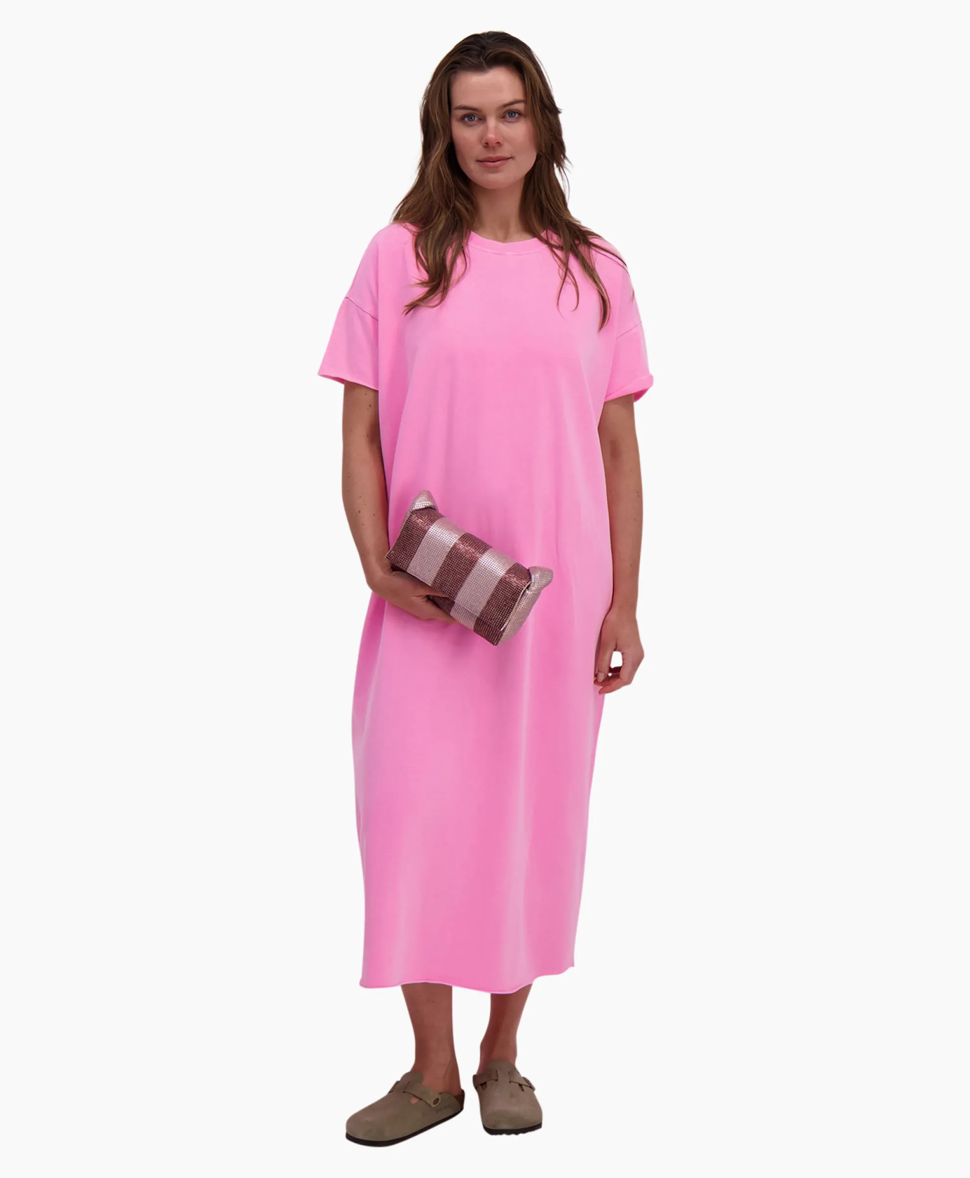 Sea Me Happy Maxi Jurk Gigi Pink