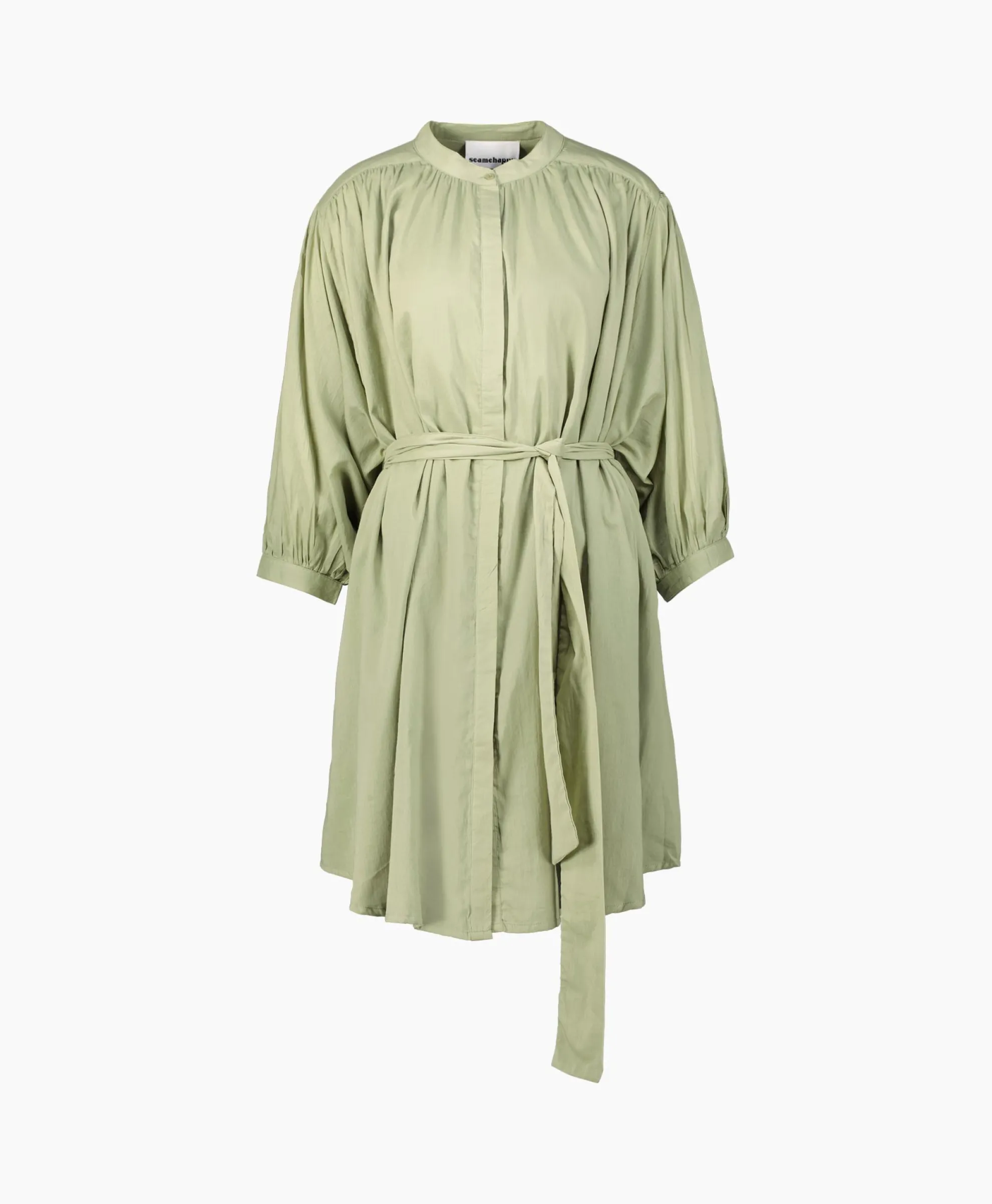 Sea Me Happy Mini Jurk Balloon Short Double Layered Licht Groen