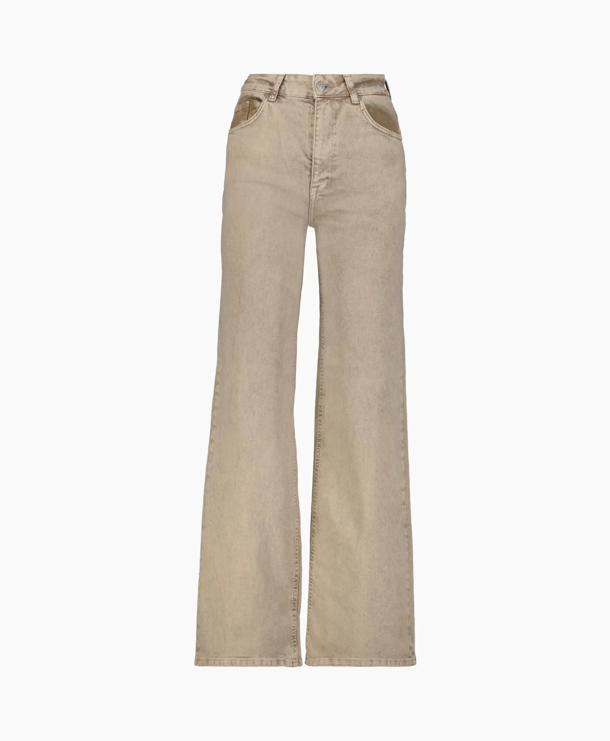 Selected Femme Jeans Alice-Cora Hw Latte Denim Wide J Beige