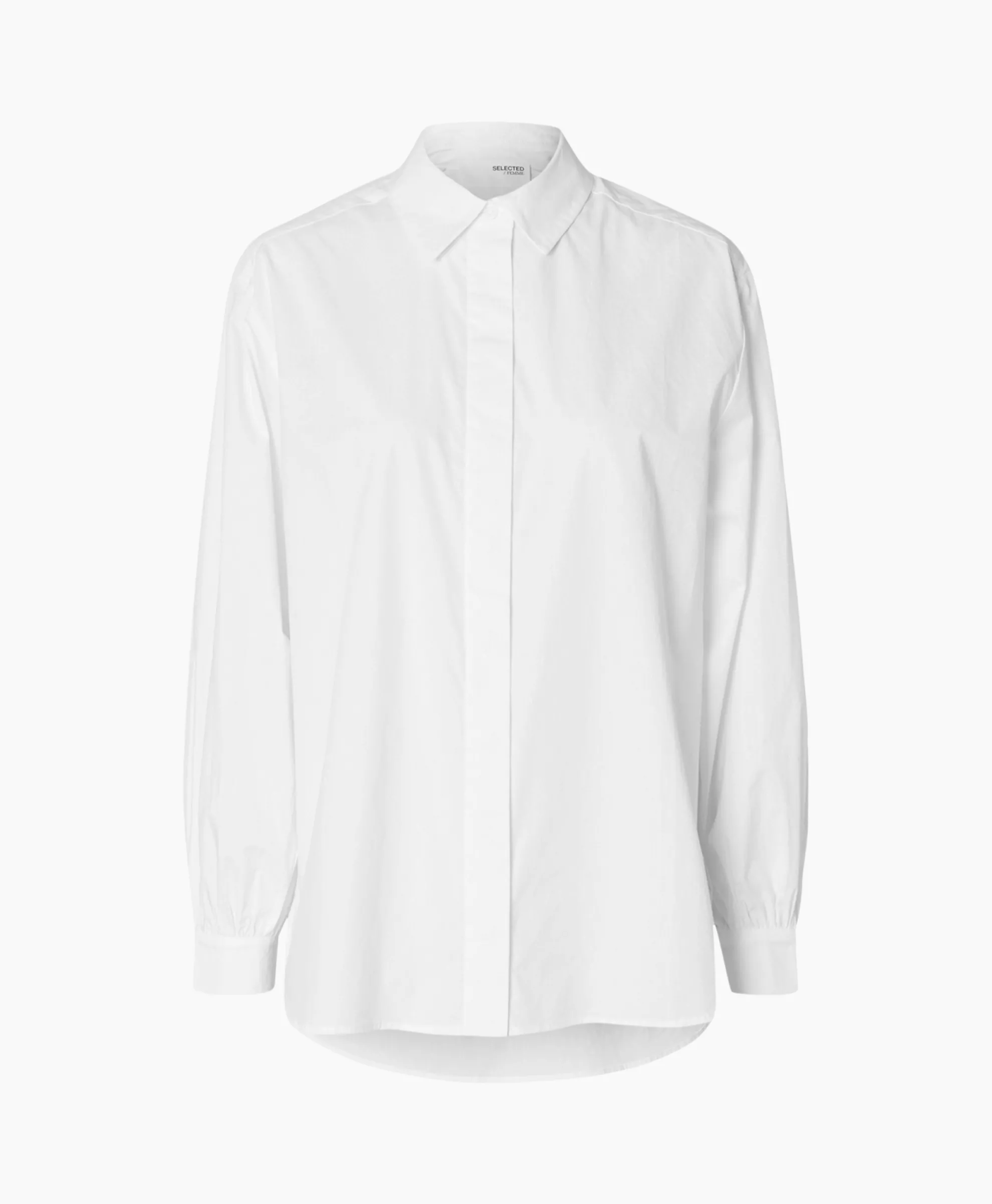 Selected Femme Longsleeve Helen Ls Shirt D2 Wit