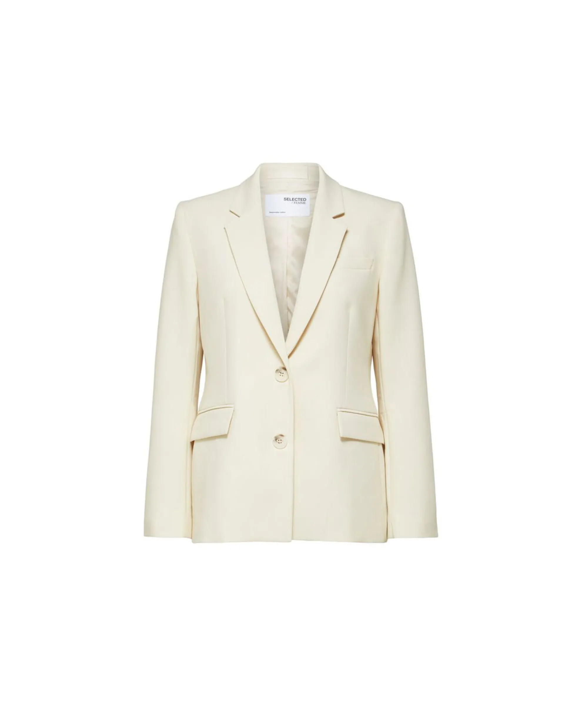 Selected Femme Selected Femme Jasje Rita Classic Blazer Birch B Off White