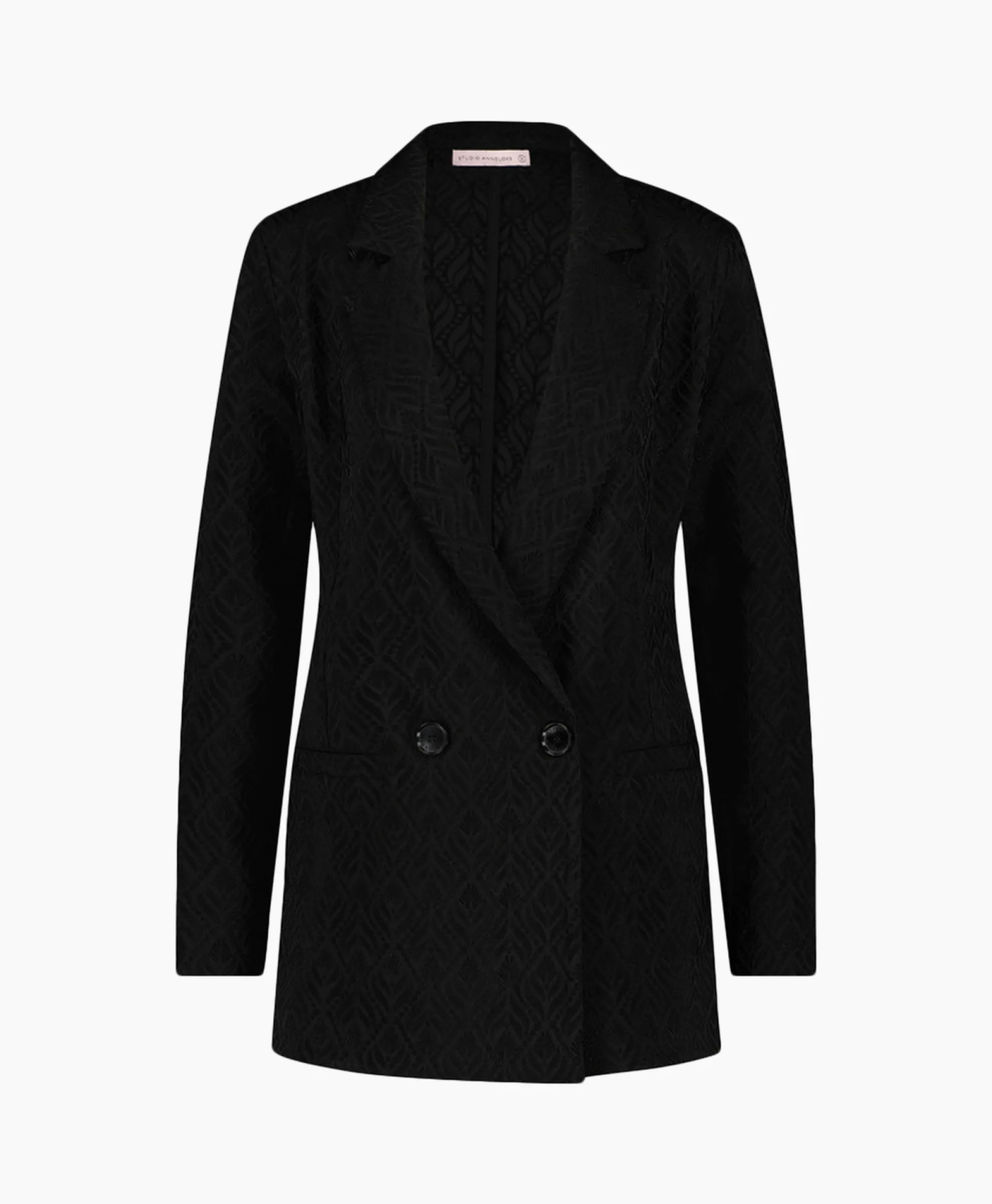 Studio Anneloes Blazer Sence Orn. Jacquard Zwart