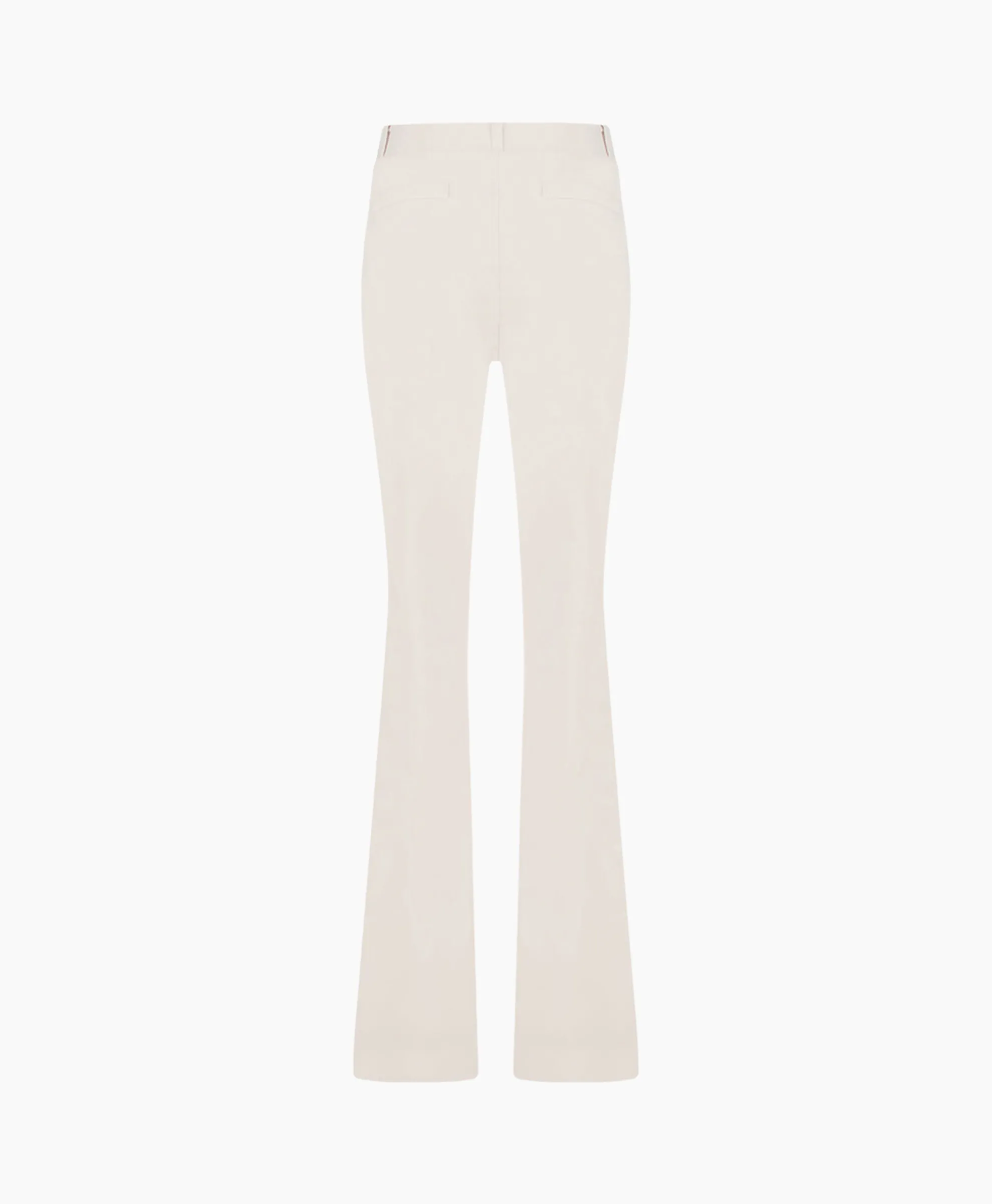 Studio Anneloes Broek Flair Long Shiny Bnd Trousers Off White
