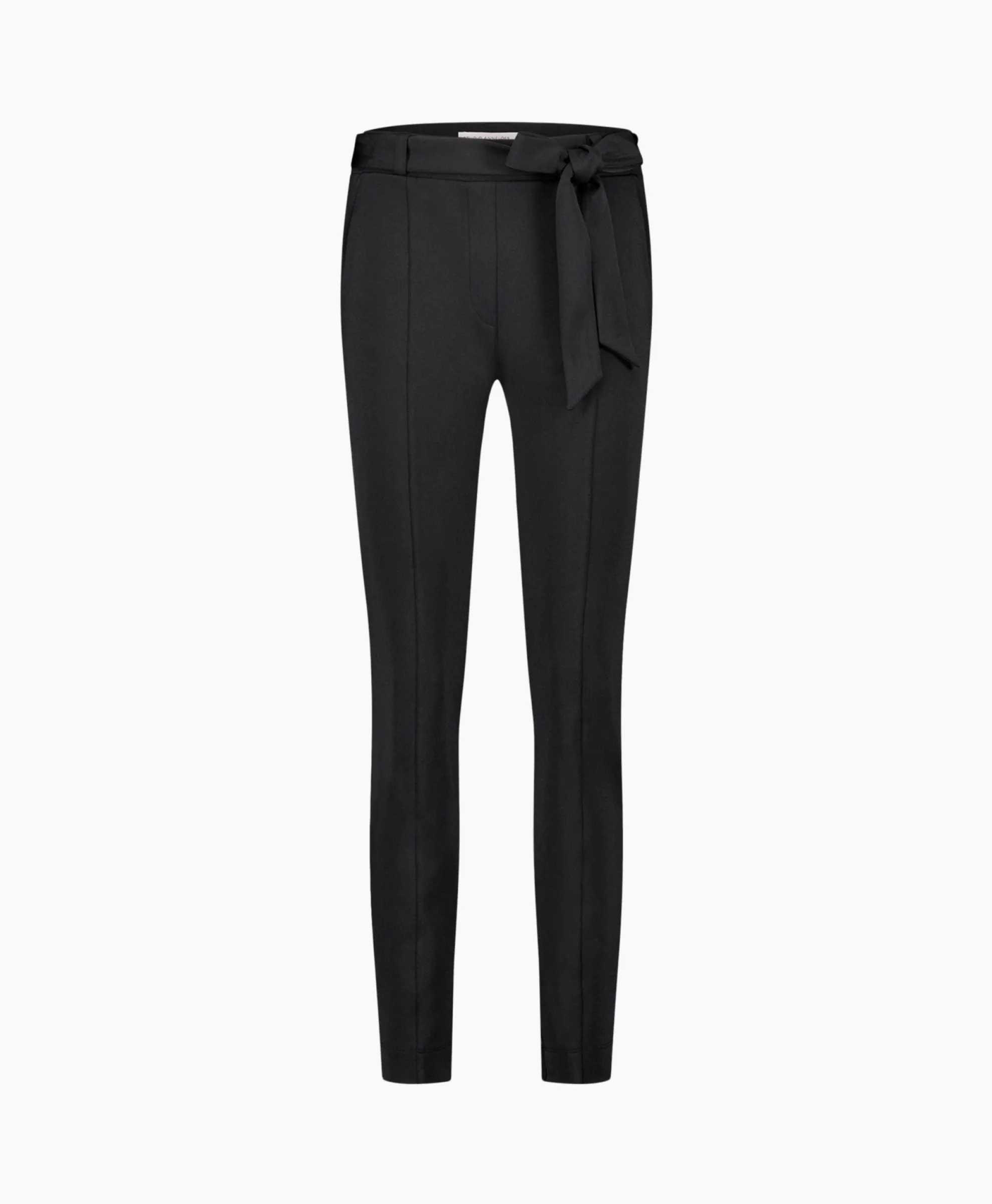 Studio Anneloes Broek Katlyn Shiny Bnd Trousers Zwart