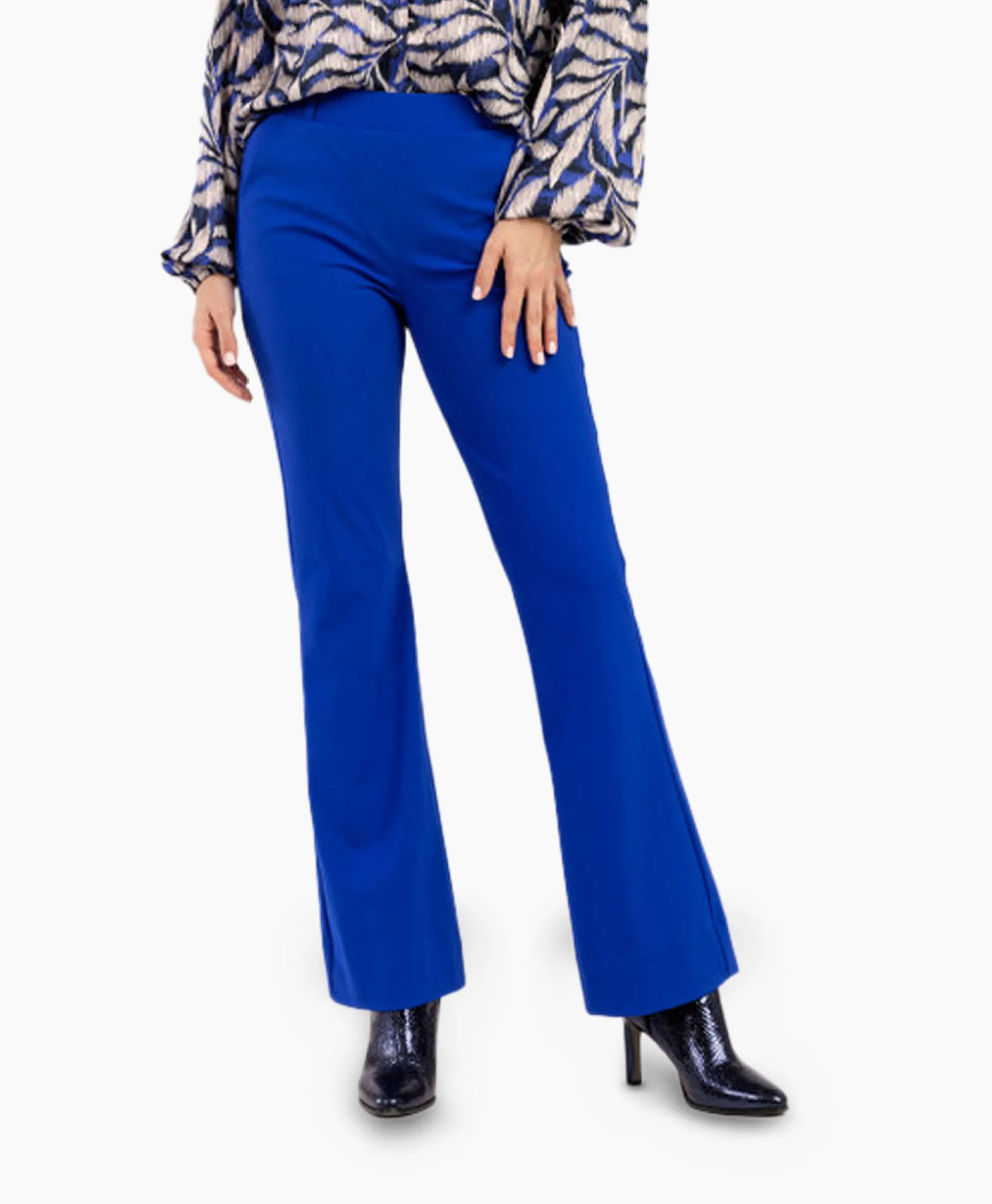 Studio Anneloes Broek Flair Bonded Trousers Blauw