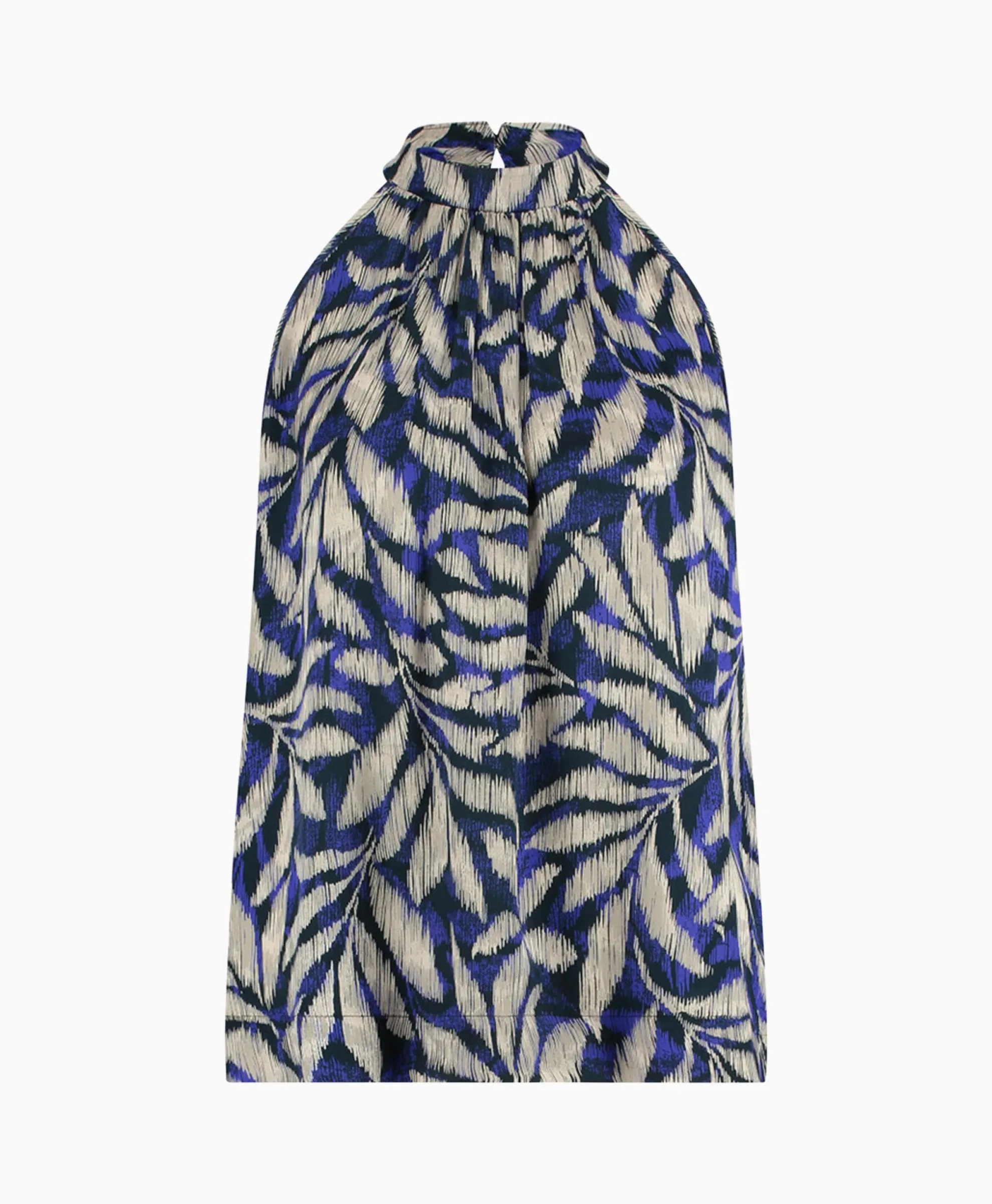 Studio Anneloes Top Sara Satin Big Flower Blauw