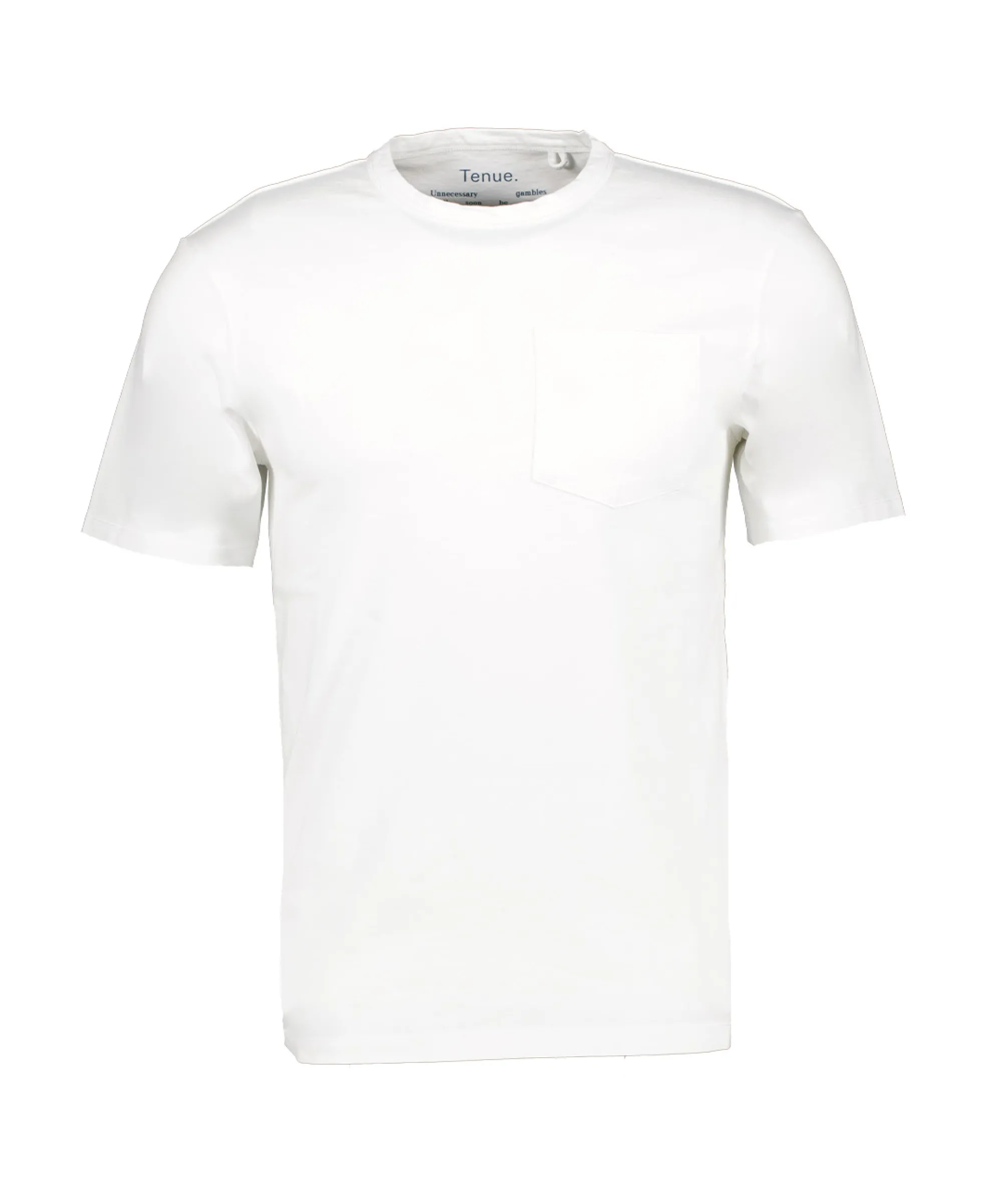 Tenue. T-Shirt Korte Mouw John Wit