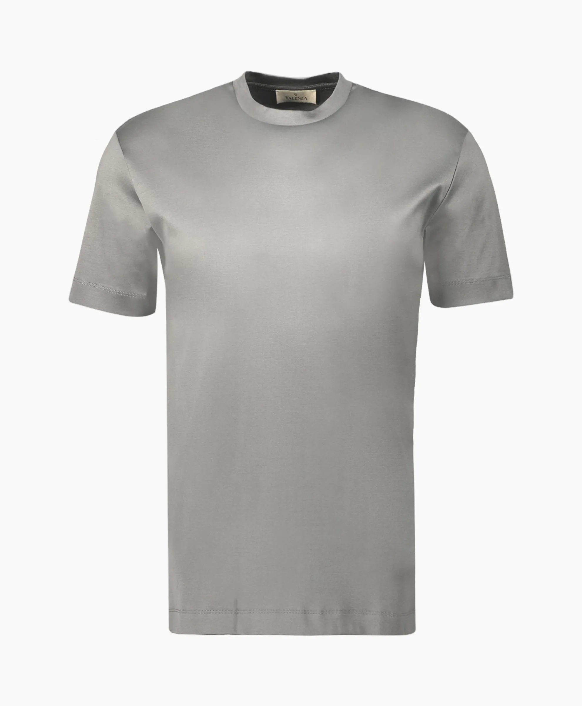 Valenza T-Shirt Interlock Supima Licht Grijs