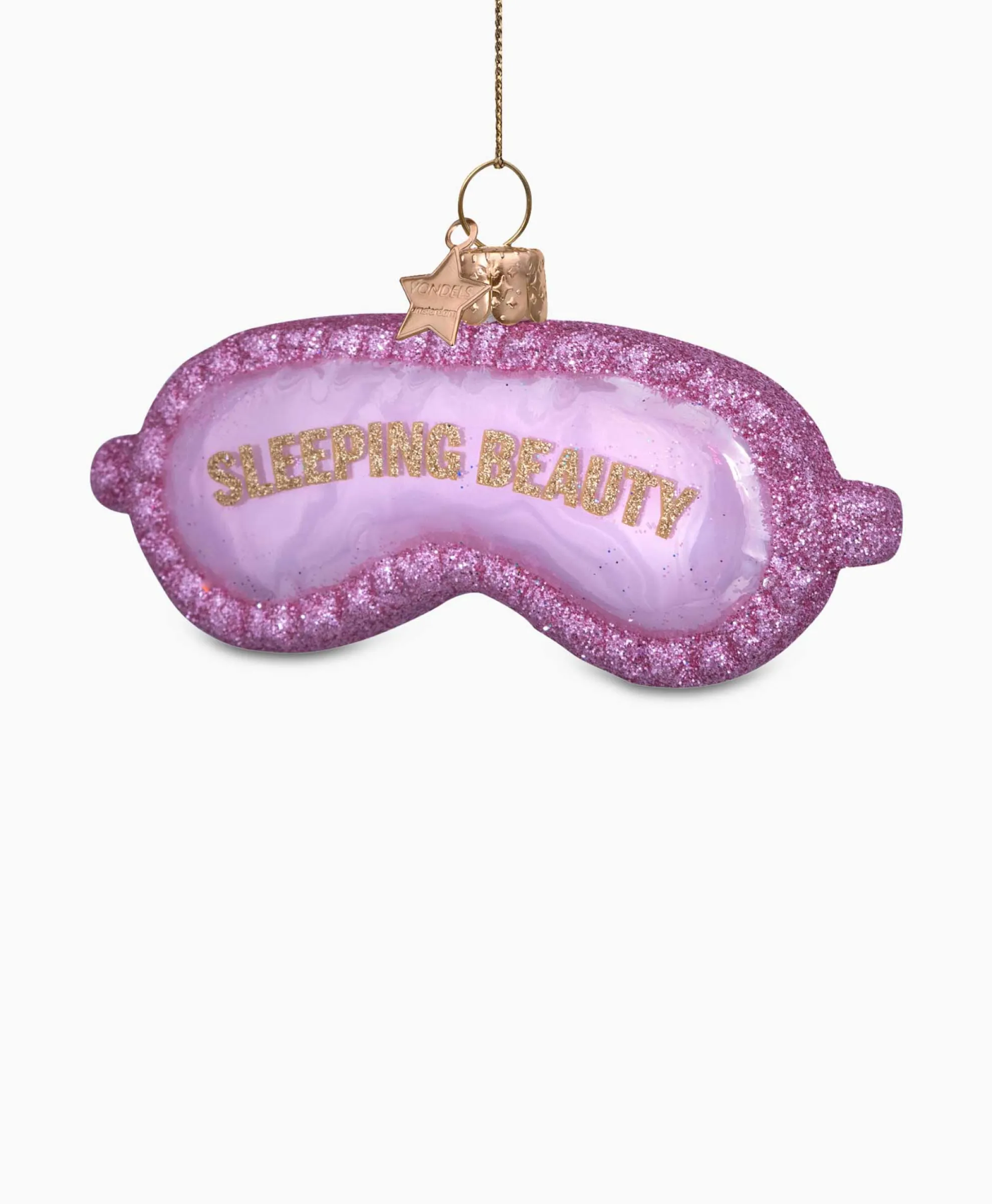Vondels Vondels Kerstbal Sleeping Beauty Slaapmasker Pink