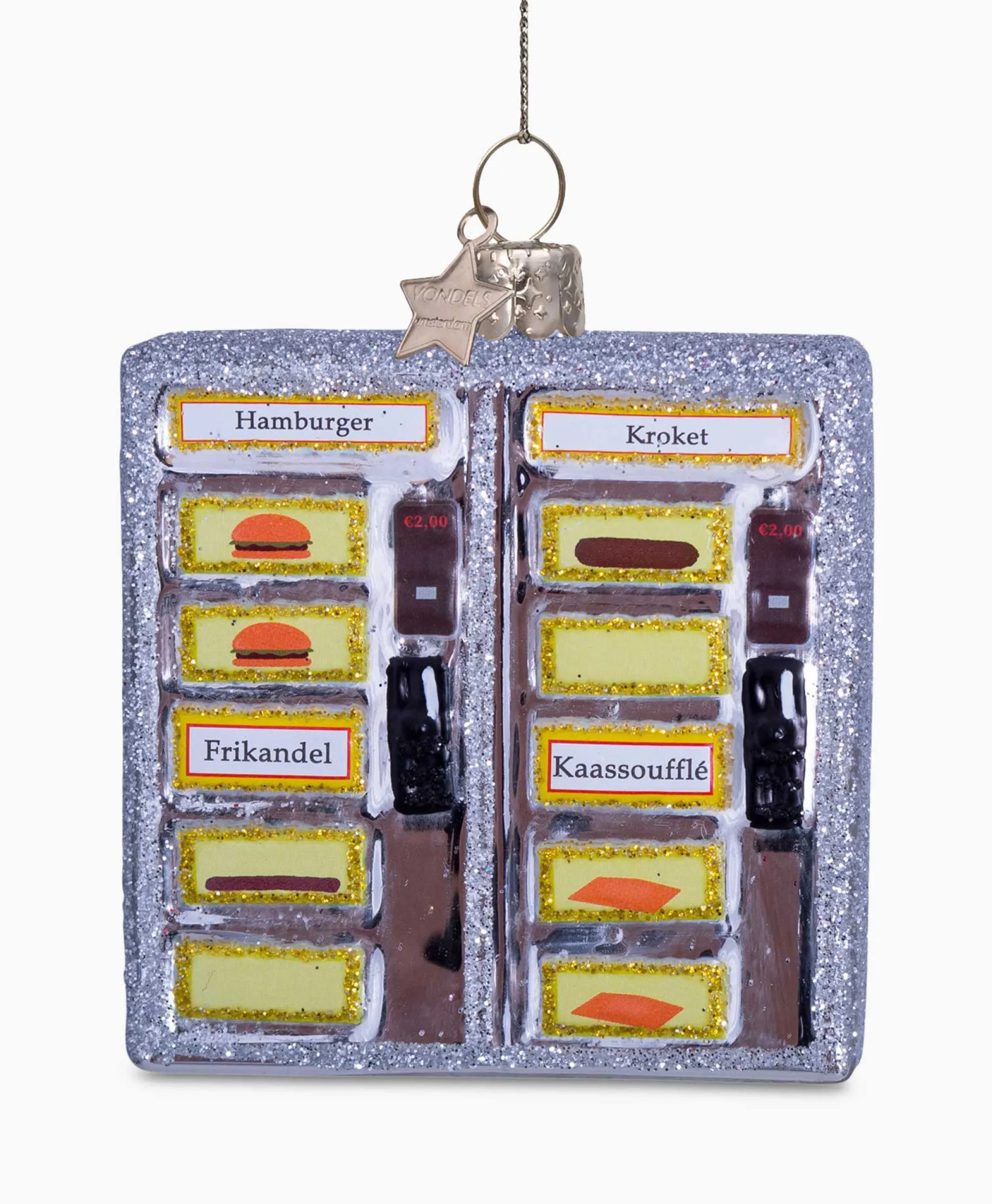 Vondels Vondels Kerstbal Snackwand Zilver