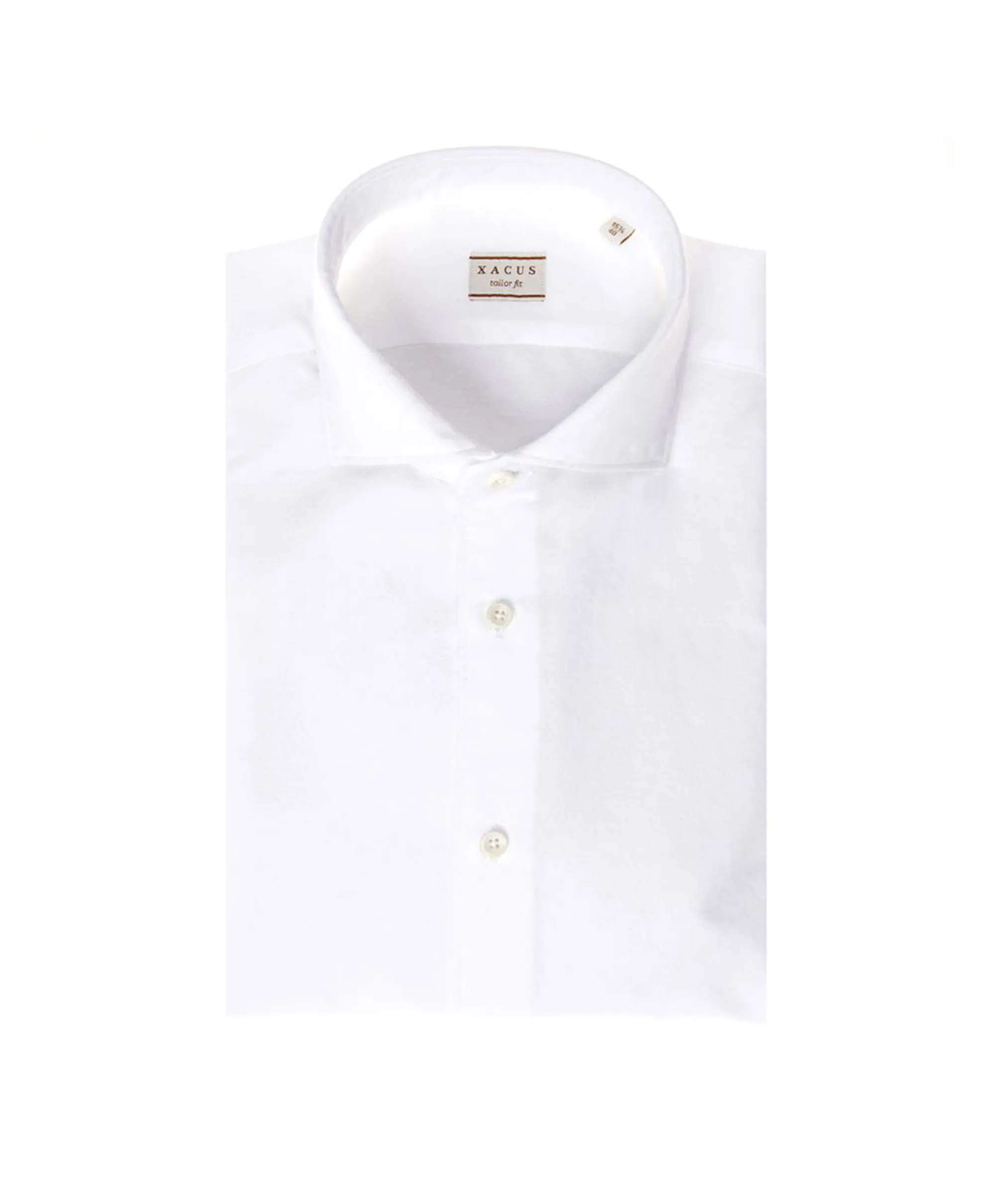 Xacus Tailor Fit Oxford Shirt Wit