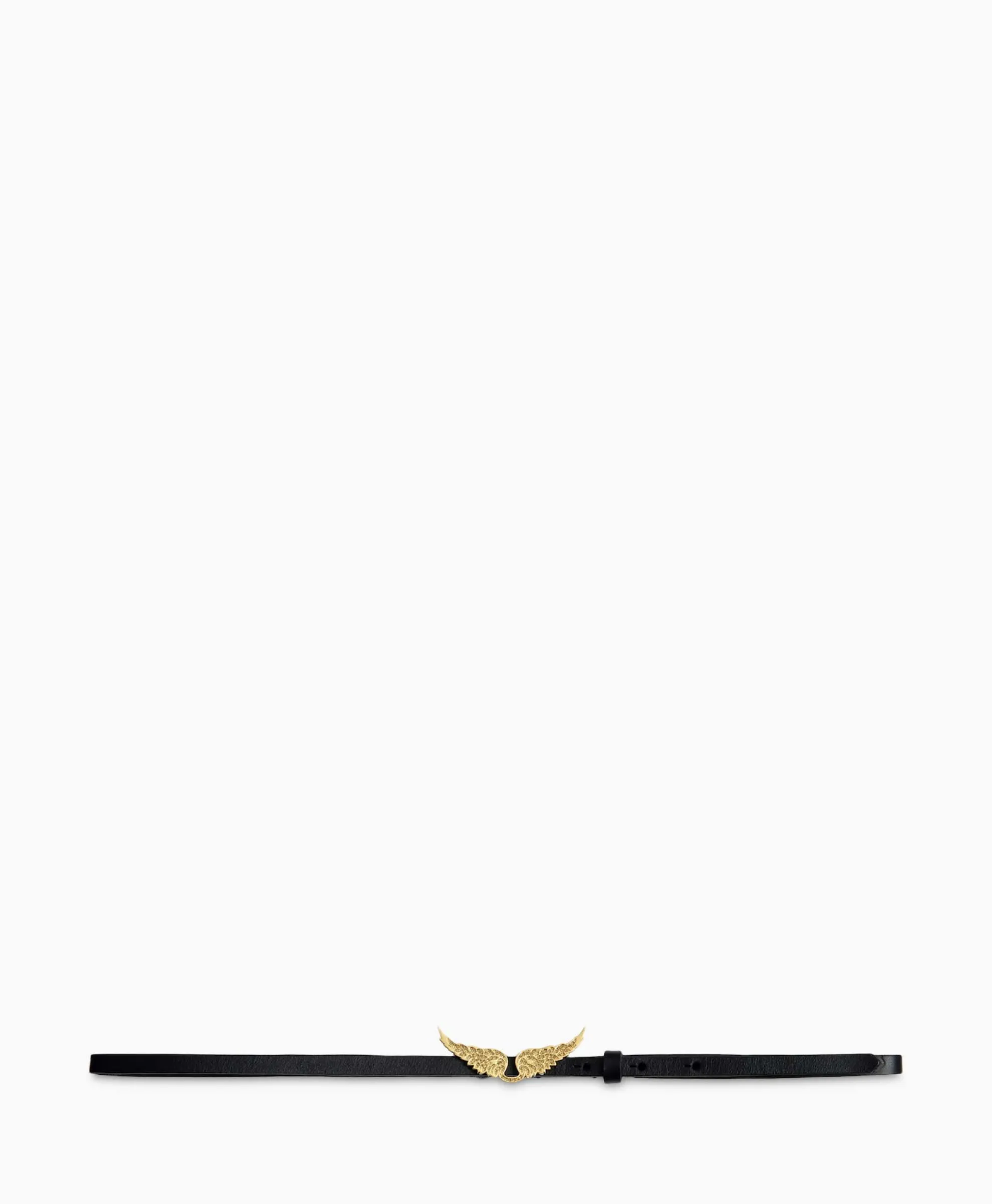 Zadig & Voltaire Riem Rock Natural Leather Zwart