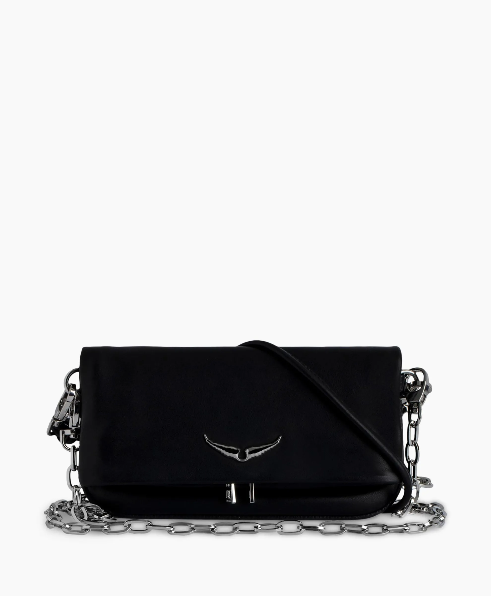 Zadig & Voltaire Schouder / Hand Tas Rock Eternal Smooth Calfskin Zwart
